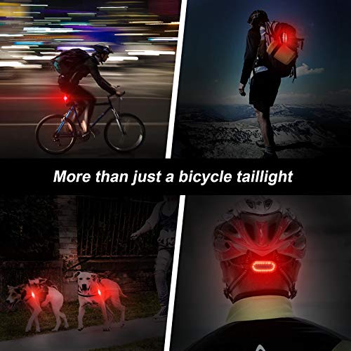 WOTEK Luz Trasera Bicicleta USB, Luz Bicicleta Trasera con Recargable USB, 6 Modos de Iluminación, Luz Bici LED de 400mA, Accesorios Bicicleta para Ciclismo, Carretera y Montaña