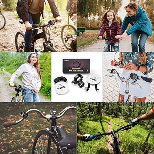 WOTEK Timbre Bicicleta, Timbre de Bicicleta Aleación de Aluminio, Set de 2 Timbre Bici 90-100 dB con Sonido Alto y Nítido, Accesorio Bicicleta para MTB, Bicis Eléctricas, Bicicleta Carretera WOTEK Timbre Bicicleta, Timbre de Bicicleta Aleación de Aluminio, Set de 2 Timbre Bici 90-100 dB con Sonido Alto y Nítido, Accesorio Bicicleta para MTB, Bicis Eléctricas, Bicicleta Carretera