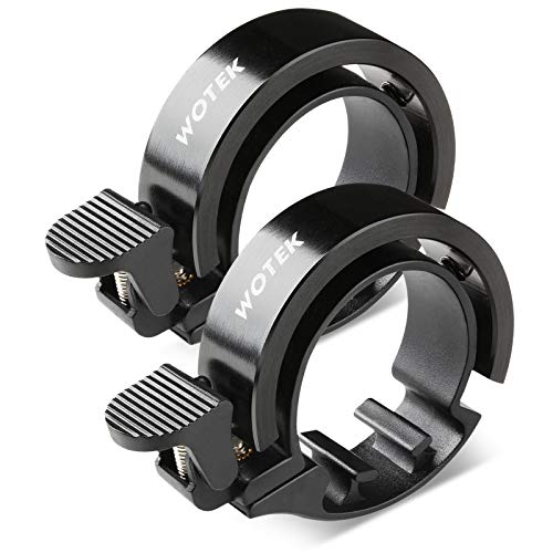 WOTEK Timbre Bicicleta, Timbre de Bicicleta Aleación de Aluminio, Set de 2 Timbre Bici 90-100 dB con Sonido Alto y Nítido, Accesorio Bicicleta para MTB, Bicis Eléctricas, Bicicleta Carretera WOTEK Timbre Bicicleta, Timbre de Bicicleta Aleación de Aluminio, Set de 2 Timbre Bici 90-100 dB con Sonido Alto y Nítido, Accesorio Bicicleta para MTB, Bicis Eléctricas, Bicicleta Carretera