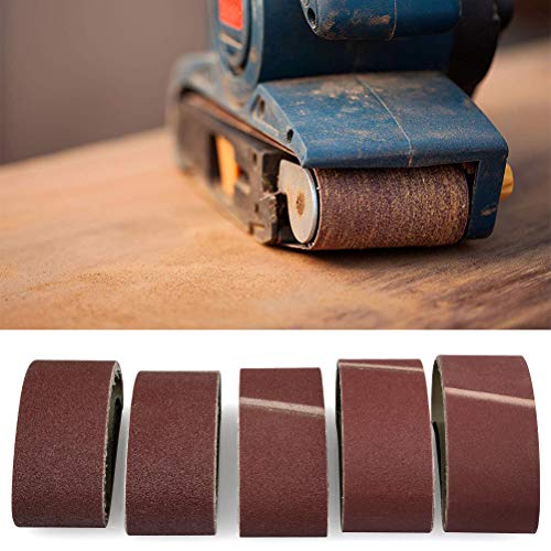 WOWOSS 25 Piezas Grano Bandas de Lija Tejido 75x533mm, Correas para Lijadoras 40/60/80/120/180 para Lijadora de Banda/Tejido de Lija WOWOSS 25 Piezas Grano Bandas de Lija Tejido 75x533mm, Correas para Lijadoras 40/60/80/120/180 para Lijadora de Banda/Tejido de Lija