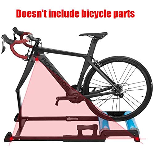 woyaochudan Bicicleta de Carretera Bicicleta Fitness Interior Interior Entrenador Rodillo Plegable Ajustable para montaña