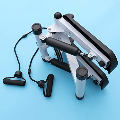 woyaochudan Máquina de Adelgazamiento Multifunción Mini Bicicleta de Ejercicio Steppers Máquinas para Correr Gimnasio en casa Pedal Ejercitador de Interior con Correa de Mano