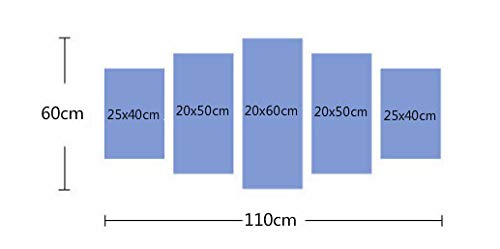 WPQL Imágenes de Paisaje de impresión Moderna decoración de Pared Dormitorio de casa 5 Piezas Pinturas de Lienzo modulares de Cascada de árbol Verde WPQL Imágenes de Paisaje de impresión Moderna decoración de Pared Dormitorio de casa 5 Piezas Pinturas de Lienzo modulares de Cascada de árbol Verde