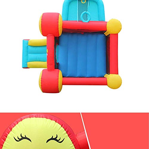 WRJY Castillo Hinchable para niños, Castillo Hinchable para niños, casa Hinchable para niños Grandes con soplador y Control Deslizante con Ventilador de Flujo de Aire para jardín al Air