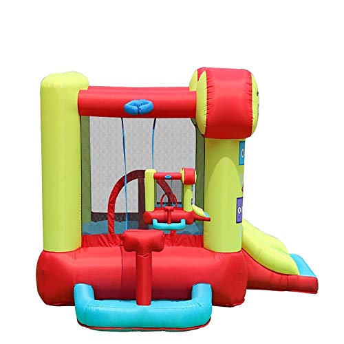 WRJY Castillo Hinchable para niños, Castillo Hinchable para niños, casa Hinchable para niños Grandes con soplador y Control Deslizante con Ventilador de Flujo de Aire para jardín al Air WRJY Castillo Hinchable para niños, Castillo Hinchable para niños, casa Hinchable para niños Grandes con soplador y Control Deslizante con Ventilador de Flujo de Aire para jardín al Air