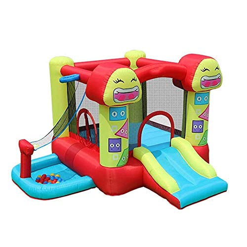 WRJY Castillo Hinchable para niños, Castillo Hinchable para niños, casa Hinchable para niños Grandes con soplador y Control Deslizante con Ventilador de Flujo de Aire para jardín al Air WRJY Castillo Hinchable para niños, Castillo Hinchable para niños, casa Hinchable para niños Grandes con soplador y Control Deslizante con Ventilador de Flujo de Aire para jardín al Air