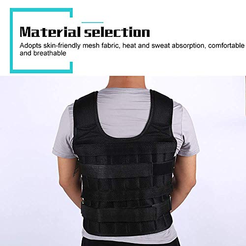 WRJY Chaleco lastrado, Chaqueta con Peso de Carga Ajustable Chaleco de Carga de Ejercicio Chaleco de Entrenamiento de Boxeo, Capacidad de Carga máxima 20Kg, Placa de Acero no Inclinada WRJY Chaleco lastrado, Chaqueta con Peso de Carga Ajustable Chaleco de Carga de Ejercicio Chaleco de Entrenamiento de Boxeo, Capacidad de Carga máxima 20Kg, Placa de Acero no Inclinada