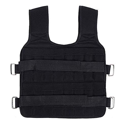 WRJY Chaleco lastrado, Chaqueta con Peso de Carga Ajustable Chaleco de Carga de Ejercicio Chaleco de Entrenamiento de Boxeo, Capacidad de Carga máxima 20Kg, Placa de Acero no Inclinada WRJY Chaleco lastrado, Chaqueta con Peso de Carga Ajustable Chaleco de Carga de Ejercicio Chaleco de Entrenamiento de Boxeo, Capacidad de Carga máxima 20Kg, Placa de Acero no Inclinada