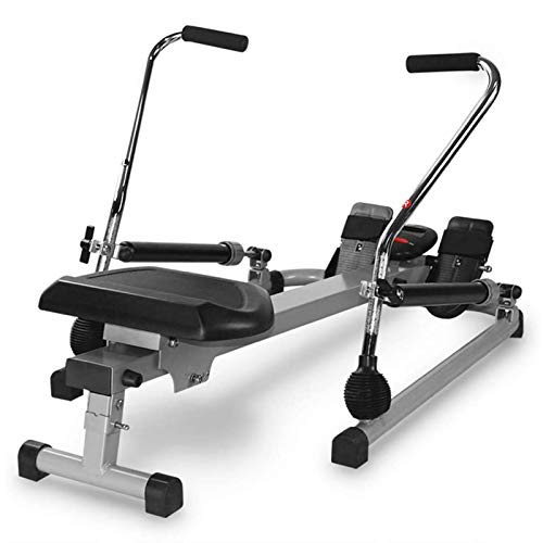 WSCQ Maquina De Remos para Casa, Entrenamiento Fitness para Uso Interior con Pantalla Ajutable 12 Resistencia, Máx. Peso Usuario 120 Kg