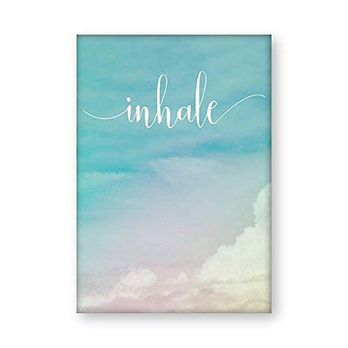 WSHIYI Pintura sobre Lienzo Inhale Exhale Motivational Poster Yoga Meditation Prints Decoración para el hogar, Zen Art Breathe Pilates Wall Art Pictures-30x40cmx2pcs sin Marco