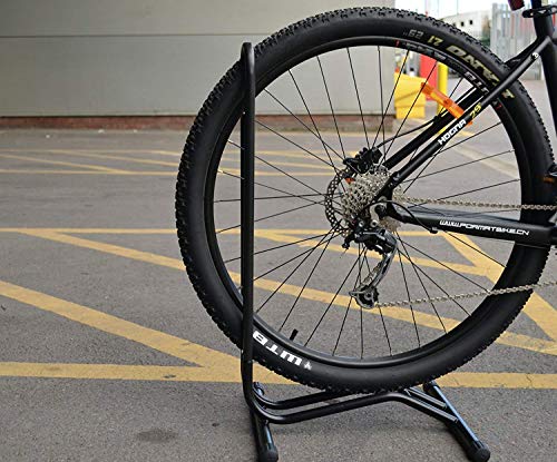 Wss - Negro Soporte Biciletas Piso Deporte Ciclismo Bicicleta Individual Piso Aparcamiento Repisa Almacenamiento Garaje Soporte para Sostener