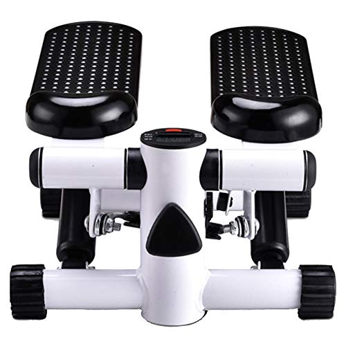 WSZGR Swing Stepper Hidráulico Cardio Ejercicio Deportes De Interior Máquina De Adelgazamiento,silencioso Fitness Stepper Cardio Fitness,Stepper Stepper Cardio Training Blanco