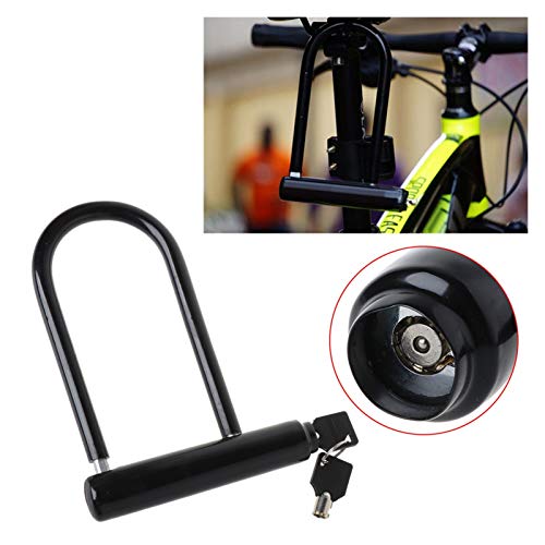 WSZMD Cerradura u Universal U Bloqueo Bicicleta Bicicleta Motocicleta Ciclismo Scooter Security Security Cadena, Bike U Bloqueo (Color : Black) WSZMD Cerradura u Universal U Bloqueo Bicicleta Bicicleta Motocicleta Ciclismo Scooter Security Security Cadena, Bike U Bloqueo (Color : Black)