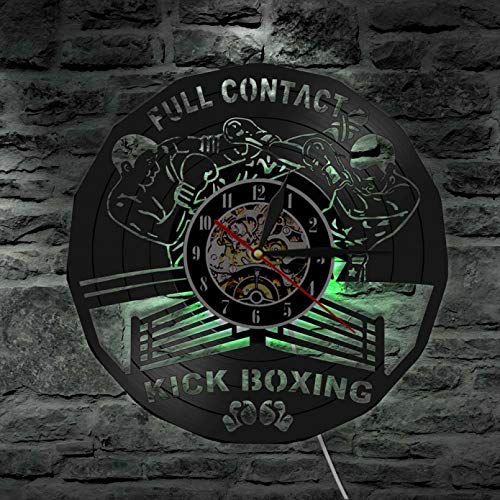 wttian Full Contact Kick Boxing LED Wall Clock Boxing Gloves Punching Bag Boxer Fighting Sports Boxer Scaffolding Fitness Sutter wttian Full Contact Kick Boxing LED Wall Clock Boxing Gloves Punching Bag Boxer Fighting Sports Boxer Scaffolding Fitness Sutter