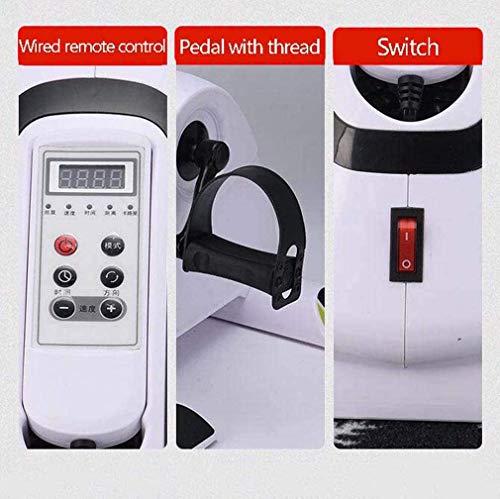 WUAZ Motorizado Pierna Y Brazo del Pedal Ejercitador Mini Bicicleta Estática, Aptitud Escalera Paso A Paso con Control Remoto De Alambre para Office Gym Sport Indoor