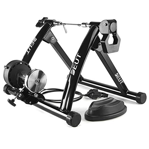 WUBAILI Bike Turbo Trainer Soporte De Ciclismo Magnético, Plataforma De Entrenamiento De Equitación, Marco Fijo De Entrenamiento De Ejercicio para Bicicleta,Negro