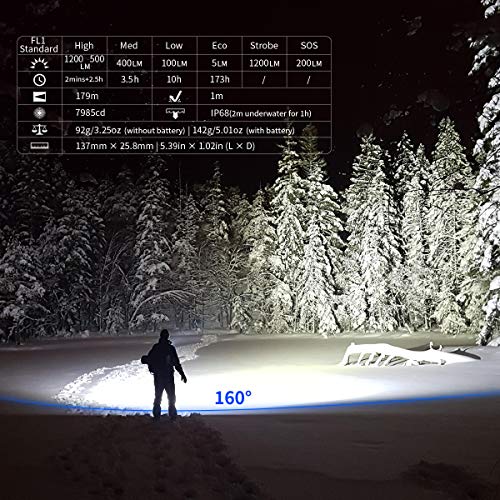 WUBEN E12R Linterna LED de alta potencia 1200 lúmenes tipo C USB recargable 6 modos 3100 mAh 18650 batería Banco de energía EDC Antorcha para el hogar, camping, senderismo, emergencia WUBEN E12R Linterna LED de alta potencia 1200 lúmenes tipo C USB recargable 6 modos 3100 mAh 18650 batería Banco de energía EDC Antorcha para el hogar, camping, senderismo, emergencia
