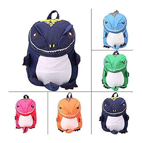 WUTONG Juguetes Lindos niño niño Mochila Mochila Kindergarten Escuela 3D Dibujos Animados Dinosaurio Animal Bolso Gota Barco Dinosaurios Juguetes (Color : Gn)