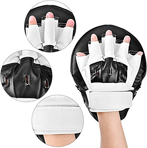 Wuudi Manoplas de entrenamiento para kickboxing, muay thai, kickboxing, movimiento, karate, taekwondo, artes marciales Wuudi Manoplas de entrenamiento para kickboxing, muay thai, kickboxing, movimiento, karate, taekwondo, artes marciales