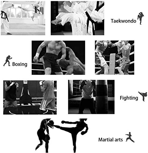 Wuudi Manoplas de entrenamiento para kickboxing, muay thai, kickboxing, movimiento, karate, taekwondo, artes marciales Wuudi Manoplas de entrenamiento para kickboxing, muay thai, kickboxing, movimiento, karate, taekwondo, artes marciales