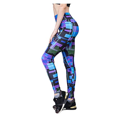 WUXEGHK Mujeres Ladies'Yoga Impreso Fitness Ejercicio Body Building Ejercicio Pantalones Inferiores Traje De Mujer Para Fitness Deporte Mujer Tamaño:Xl