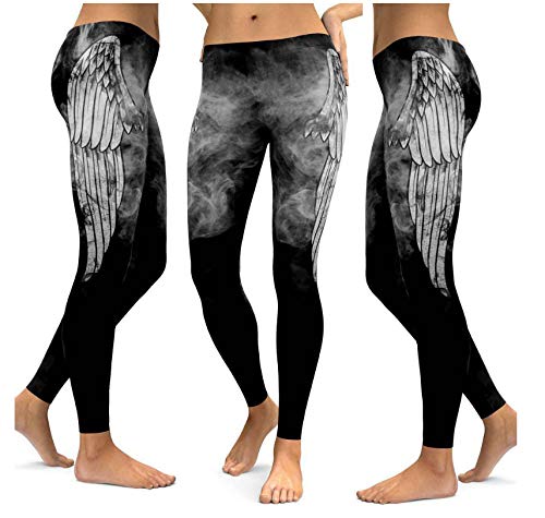 WUXEGHK Mujeres Yoga Fitness Leggings Running Gym Stretch Sexy Push Up Gym Wear Pantalones Elásticos Delgados Impresos Pantalones Tamaño:S