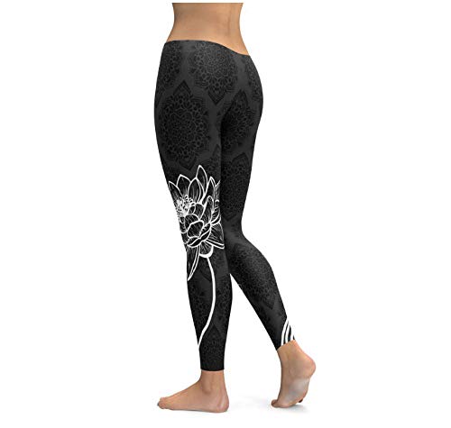 WUXEGHK Womens Yoga Workout Gym Leggings Fitness Running Sexy Push Up Gym Wear Elastic Slim Sports Pants Stretch Trouser Tamaño:L