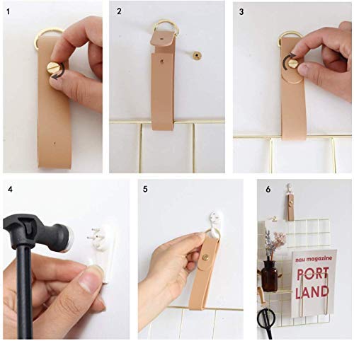 WUZILIN - Estante de Rejilla de Pared para Manualidades, de Hierro, para Colgar Fotos en el tablón de Notas, en la Familia, Cocina, Oficina, etc. (40 x 80 cm) WUZILIN - Estante de Rejilla de Pared para Manualidades, de Hierro, para Colgar Fotos en el tablón de Notas, en la Familia, Cocina, Oficina, etc. (40 x 80 cm)