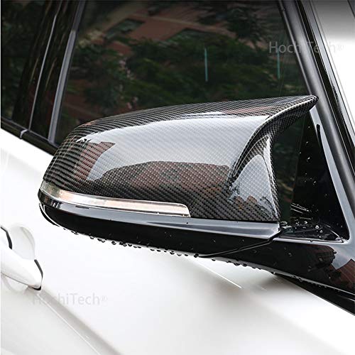 Wven Cubierta del Espejo Retrovisor para B-MW X Series X1 E84 2013 2014 2015 Cubierta para Espejos Retrovisores Tapas De Protección De La Carcasa del Espejo Accesorios para El Automóvil,Negro