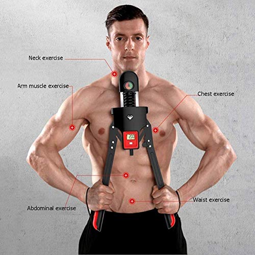 Wwtoukui Movimiento del Brazo Expansor De Pecho,Resistencia Ajustable 10-160 Kg,Brazo Abs Ejercicio Muscular Pectoral Barra De Torsión,Entrenamiento Muscular Y De Fuerza