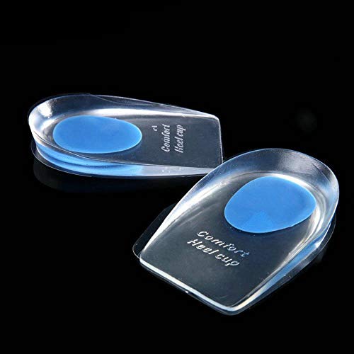 WXG Soft Silicone Gel Insoles for Heel Spurs Pain Foot Cushion Foot Massager,for wemen