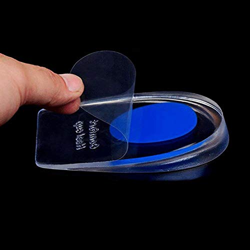 WXG Soft Silicone Gel Insoles for Heel Spurs Pain Foot Cushion Foot Massager,for wemen