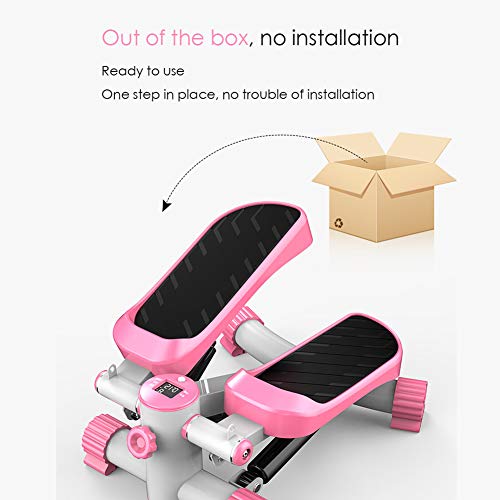 WYW Mini Stepper, para Damas,Step Cardio Fitness Up Down Stepper con Pantalla Led e Cuerda EláStica, Maquinas de Gimnasio para Casa,Adecuado para Adelgazar Fitness Y Ejercicio AeróBico WYW Mini Stepper, para Damas,Step Cardio Fitness Up Down Stepper con Pantalla Led e Cuerda EláStica, Maquinas de Gimnasio para Casa,Adecuado para Adelgazar Fitness Y Ejercicio AeróBico
