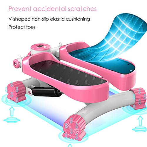 WYW Mini Stepper, para Damas,Step Cardio Fitness Up Down Stepper con Pantalla Led e Cuerda EláStica, Maquinas de Gimnasio para Casa,Adecuado para Adelgazar Fitness Y Ejercicio AeróBico WYW Mini Stepper, para Damas,Step Cardio Fitness Up Down Stepper con Pantalla Led e Cuerda EláStica, Maquinas de Gimnasio para Casa,Adecuado para Adelgazar Fitness Y Ejercicio AeróBico