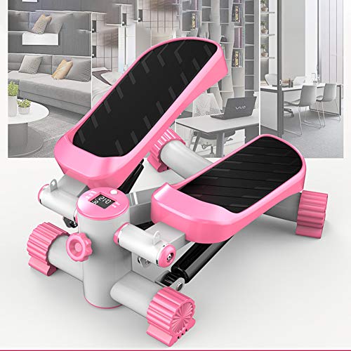 WYW Mini Stepper, para Damas,Step Cardio Fitness Up Down Stepper con Pantalla Led e Cuerda EláStica, Maquinas de Gimnasio para Casa,Adecuado para Adelgazar Fitness Y Ejercicio AeróBico