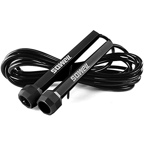 WYXR Combas para Saltar Crossfit Mujer calorías, Ejercicios De Entrenamiento Físico Ejercicios para Quemar Grasa Boxeo para Ejercicio, Crossfit, Ejercicio,Negro WYXR Combas para Saltar Crossfit Mujer calorías, Ejercicios De Entrenamiento Físico Ejercicios para Quemar Grasa Boxeo para Ejercicio, Crossfit, Ejercicio,Negro