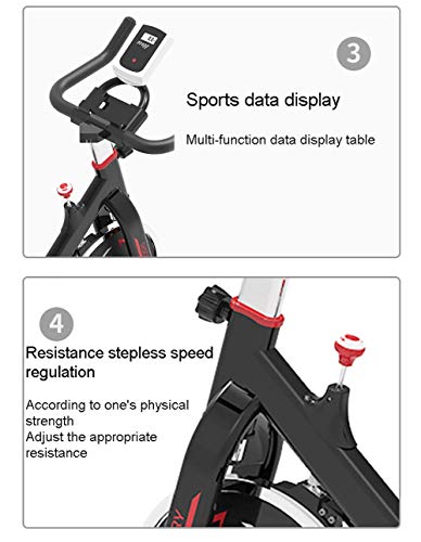 WYZXR Bicicleta de Ejercicio Bicicleta de Ejercicio reclinada Bicicleta de Ejercicio Manillar Ajustable Altura del Asiento Bicicleta de Ejercicio Ideal Cardio Trainer, B