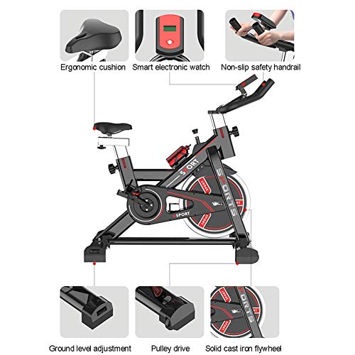 WYZXR Soporte de Bicicleta estacionario para Bicicleta de Ejercicio reclinada de Interior Bicicleta de Ejercicio con Manillar Ajustable y Asiento, A