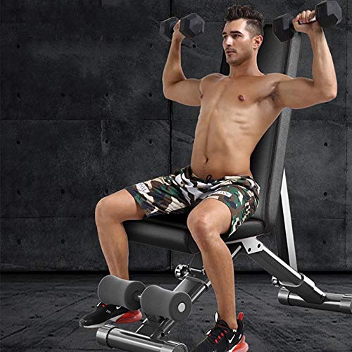 WZ Multifuncional Ajustable Banco Pesas con Extensión Piernas Curl Piernas Press Banca Inclinado Declinado para Gimnasio en Casa 660 Libras WZ Multifuncional Ajustable Banco Pesas con Extensión Piernas Curl Piernas Press Banca Inclinado Declinado para Gimnasio en Casa 660 Libras