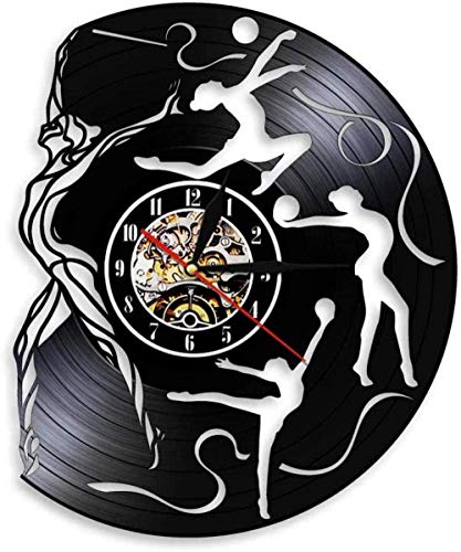 WZCXYX Reloj De Pared Disco De Vinilo De Gimnasia con Control Remoto Cinta De GrogréN De Gimnasia RíTmica DecoracióN Interior De Chica Fresca con LáMpara WZCXYX Reloj De Pared Disco De Vinilo De Gimnasia con Control Remoto Cinta De GrogréN De Gimnasia RíTmica DecoracióN Interior De Chica Fresca con LáMpara