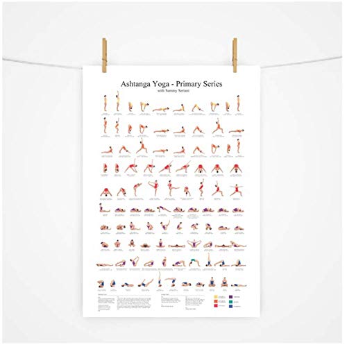 wzgsffs Ashtanga Primary Series Yoga Poster Canvas Art Prints Yoga Room Wall Art Decor Girls Fitness Gifts Gym Art Painting Decoration -60x80cm Sin Marco wzgsffs Ashtanga Primary Series Yoga Poster Canvas Art Prints Yoga Room Wall Art Decor Girls Fitness Gifts Gym Art Painting Decoration -60x80cm Sin Marco