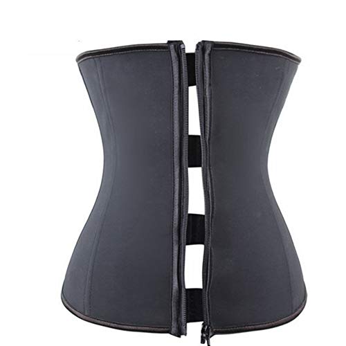 WZNING - Corsé de cintura para entrenador de cintura con faja para adelgazar y moldear el cuerpo, correa para modelar el cinturón para adelgazar corsé corrector de seguridad (color: negro, tamaño: L) WZNING - Corsé de cintura para entrenador de cintura con faja para adelgazar y moldear el cuerpo, correa para modelar el cinturón para adelgazar corsé corrector de seguridad (color: negro, tamaño: L)