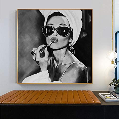 wZUN Fotografía en Blanco y Negro Arte Lienzo Pintura Carteles nórdicos e Impresiones Sala de Estar decoración de Pared Cuadros de Pared 60x60 Sin Marco wZUN Fotografía en Blanco y Negro Arte Lienzo Pintura Carteles nórdicos e Impresiones Sala de Estar decoración de Pared Cuadros de Pared 60x60 Sin Marco
