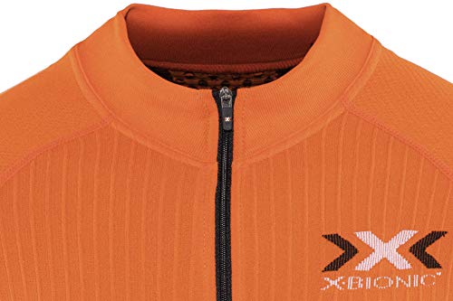 X-Bionic M/C Full Zip Bike The Trick EVO Maillot, Hombre, Naranja (Sun) / Negro, S X-Bionic M/C Full Zip Bike The Trick EVO Maillot, Hombre, Naranja (Sun) / Negro, S
