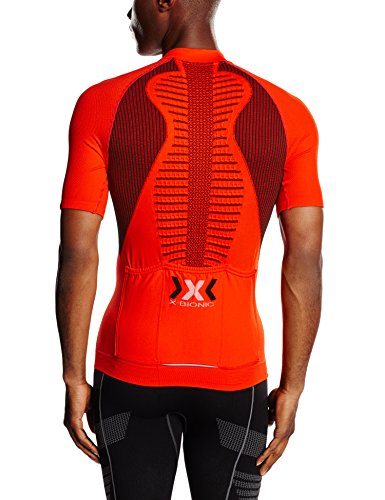X-Bionic M/C Full Zip Bike The Trick EVO Maillot, Hombre, Naranja (Sun) / Negro, S X-Bionic M/C Full Zip Bike The Trick EVO Maillot, Hombre, Naranja (Sun) / Negro, S