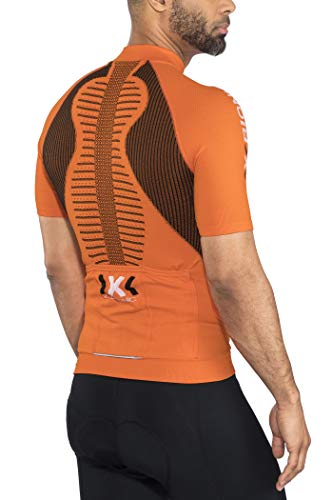 X-Bionic M/C Full Zip Bike The Trick EVO Maillot, Hombre, Naranja (Sun) / Negro, S X-Bionic M/C Full Zip Bike The Trick EVO Maillot, Hombre, Naranja (Sun) / Negro, S