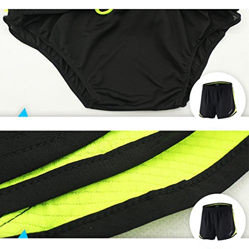 X-Labor Pantalones cortos deportivos para hombre, con slip interior, gimnasio, yoga, pantalones cortos de entrenamiento, color verde, tamaño EU L (Tag:XL)