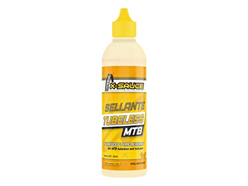 X-Sauce Sellante antipinchazos para tubeless (MTB) Anti Pinchazos, Ruedas, Amarillo, 200ml X-Sauce Sellante antipinchazos para tubeless (MTB) Anti Pinchazos, Ruedas, Amarillo, 200ml
