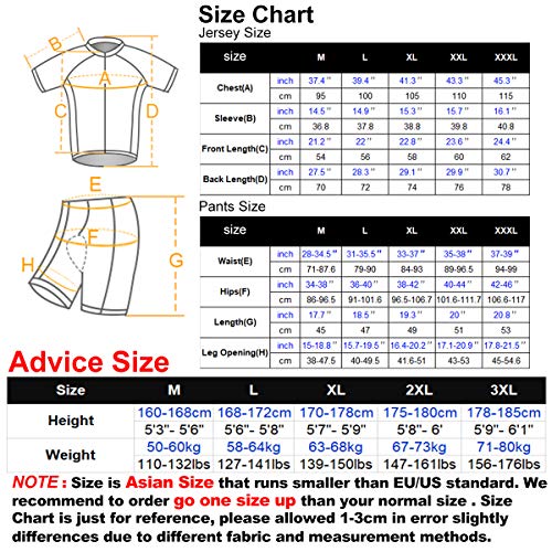 X-TIGER Ciclismo Maillots para Hombres con Tirantes Manga Corta Transpirable Secado Rápido con 5D Acolchado Gel Culotes Culotte Pantalones Cortos (verde,2XL) X-TIGER Ciclismo Maillots para Hombres con Tirantes Manga Corta Transpirable Secado Rápido con 5D Acolchado Gel Culotes Culotte Pantalones Cortos (verde,2XL)