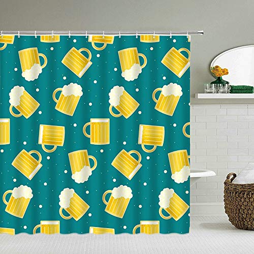 XCBN Cortinas de Ducha Impermeables Cortina de Ducha de baño Cortina de baño de Tela de Planta de Flor Moderna 3D con Ganchos Pantalla de baño A18 180x200cm XCBN Cortinas de Ducha Impermeables Cortina de Ducha de baño Cortina de baño de Tela de Planta de Flor Moderna 3D con Ganchos Pantalla de baño A18 180x200cm